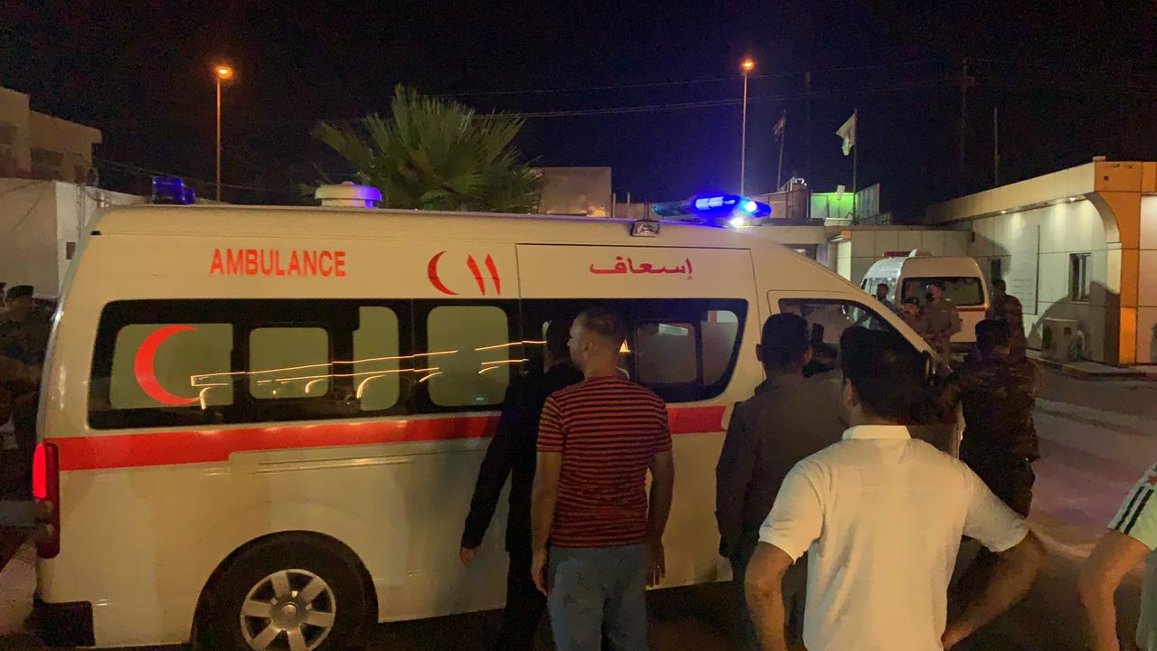 لحظة نقل المراسل الى بغداد